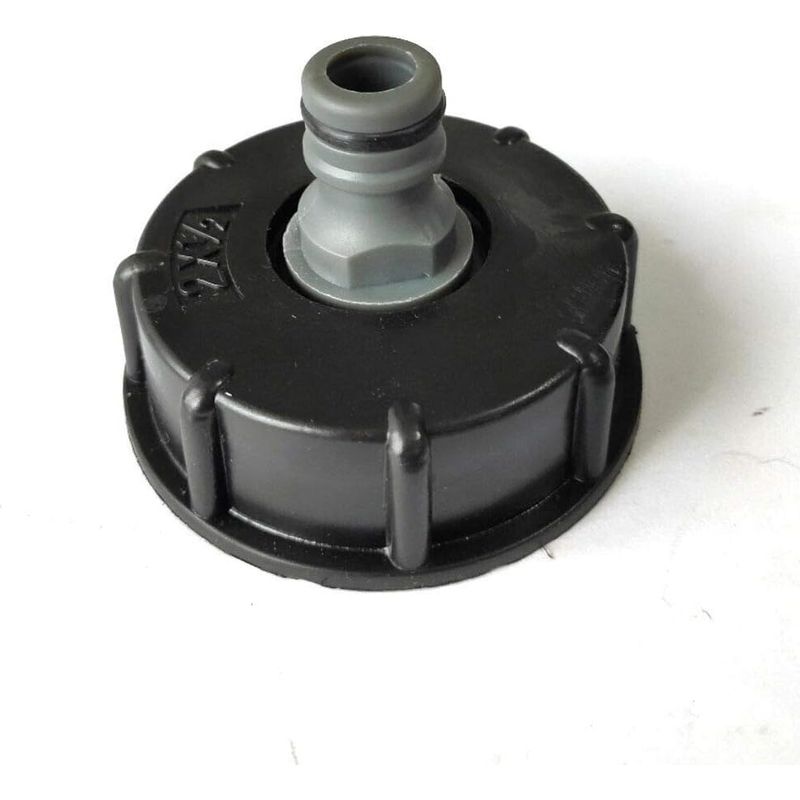 Adaptateur De Réservoir Ibc En Plastique S60x6 - Bouchon Fileté Grossier Vers 1,27 Cm - Adaptateur De Robinet Pour Vanne De Tonne Ibc
