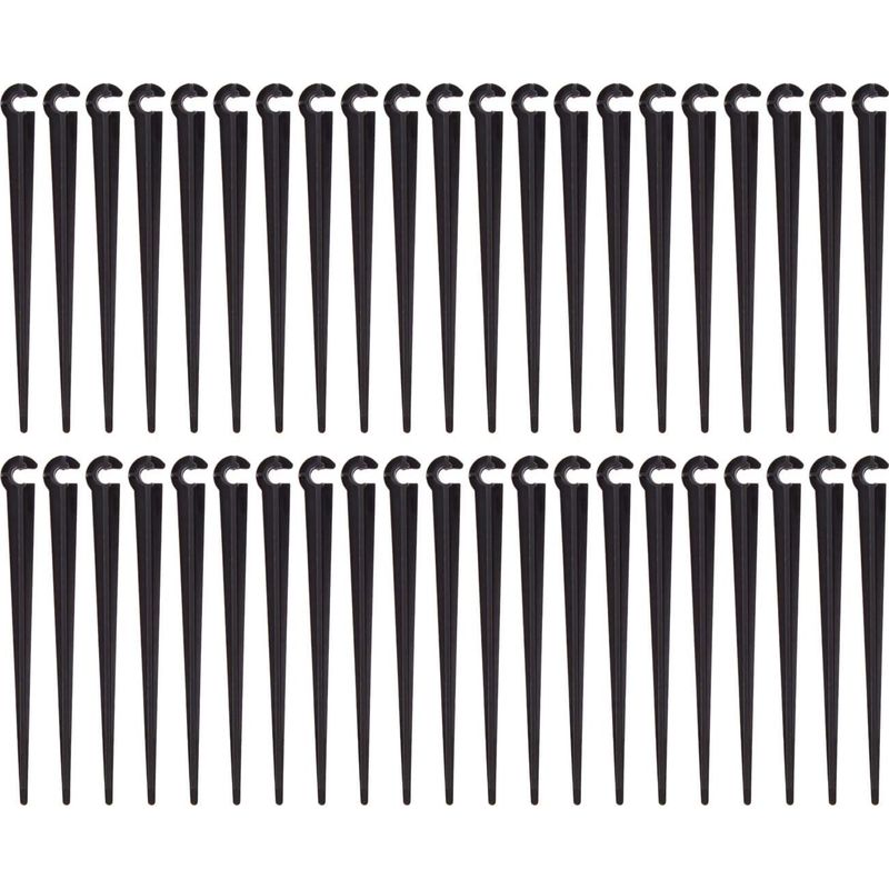 Piquets De Support De Tuyau D'Irrigation Support Piquet De Tube Irrigation Goutte À Goutte Plastique Outil De Jardinage,paquet De 100