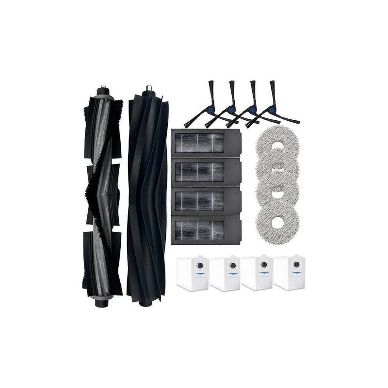Pièces Détachées Et Accessoires Pour Aspirateur Ecovacs Deebot X2 Omni : Brosse Principale, Filtres Hepa, Lingettes De Nettoyage, Sacs À Poussière.