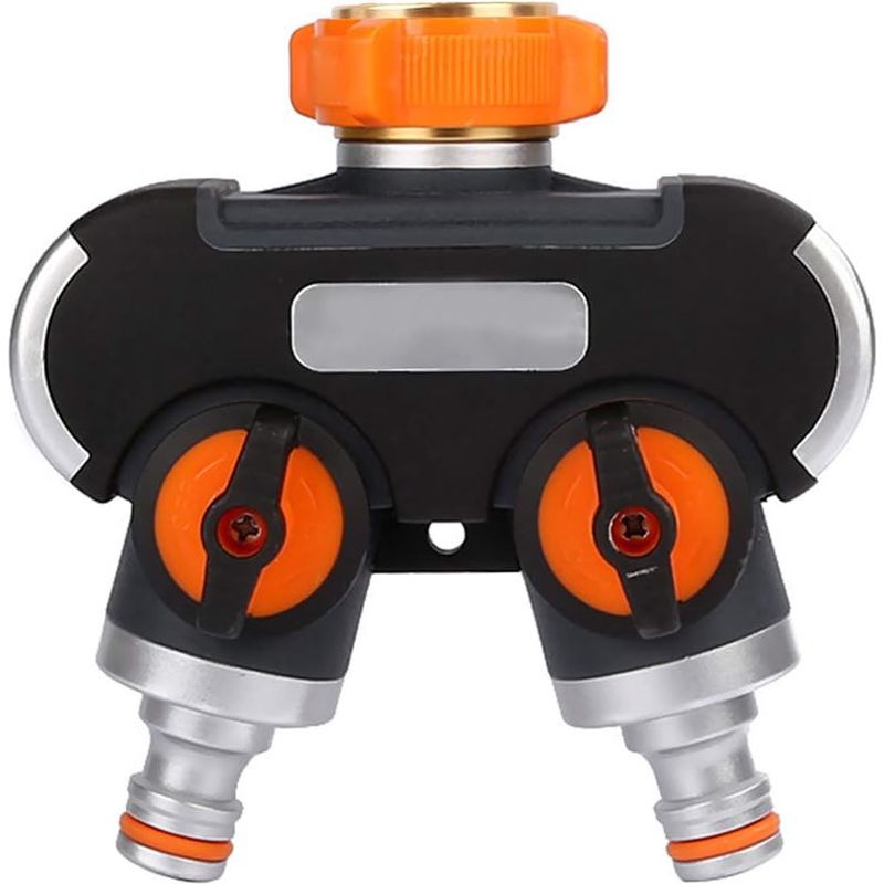 Répartiteur En 2 Voies, Séparateur De Tuyau Tuyau D'Arrosage Splitter Débit D'Eau Réglable Et Verrouillable, Distributeur Pour L'Irrigation Du Jardin(fil Européen 3/4)