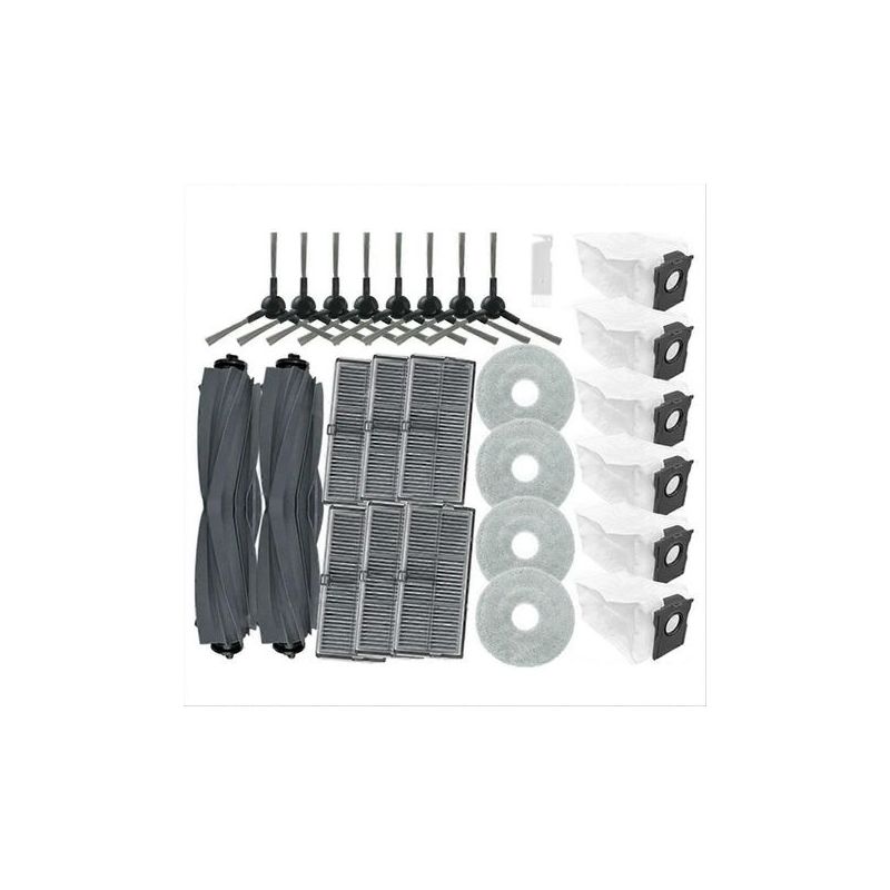 Pièces De Rechange Pour Aspirateur Dreame Mova E30 Ultra : Brosse Principale, Filtre Hepa, Lingette, Sac À Poussière.