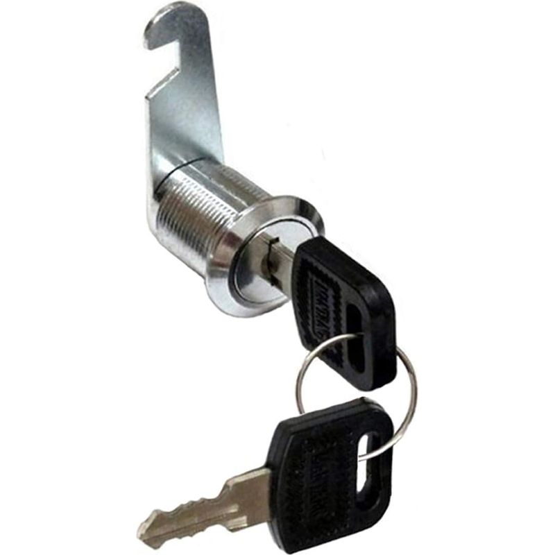 Serrure Batteuse Cylindre 25mm – Verrou De Porte Pour Armoire – Acier Inoxydable Nickelé – Installation Facile Et Sécurisée