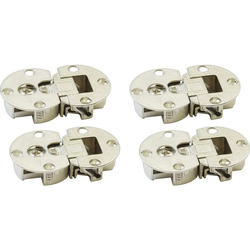 90 Degré Charnière 3d Pour Abattant Et Couvercle Charnières De Porte Pliante Charnière À Onglet Pour Portes De Placard Meuble Cuisine Invisible Lot De 4