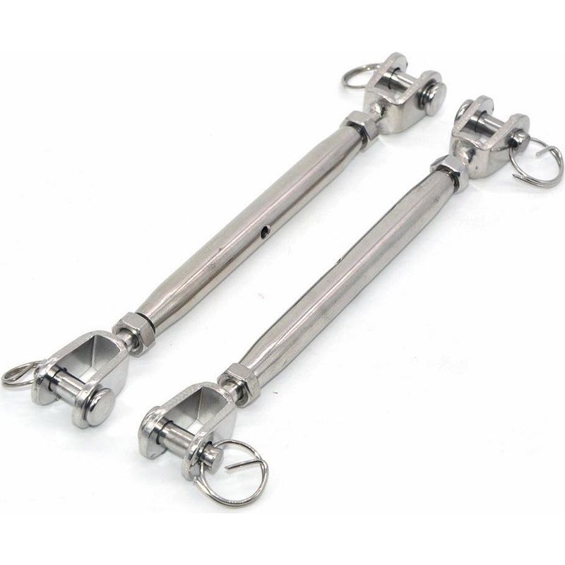 Lot De 2 Tendeurs À Mâchoires M8 En Acier Inoxydable 304 – Fermoir Magnétique – Embouts Soudés – Pour Réguler L'Effet Élastique