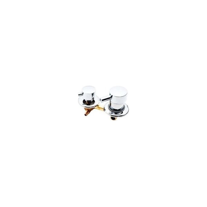 Mitigeur De Douche 3 Voies En Laiton – Cartouche Céramique – Entraxe 12.5 Cm – Valve De Mélange Pour Régulation Température 1000 Pcs