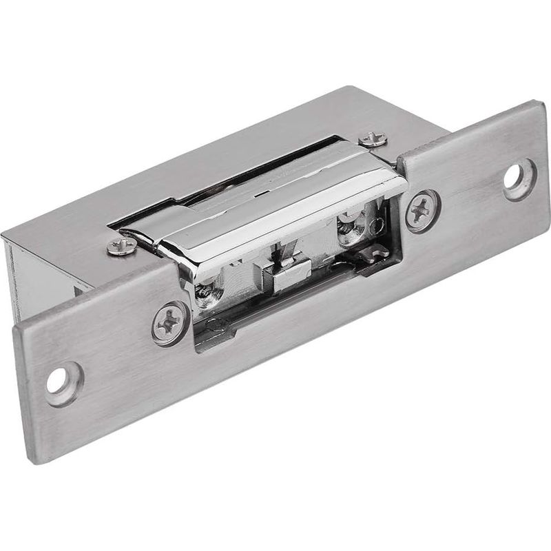 Serrure Électrique Dc12v Pour Porte De Gâche – Acier Inoxydable Épais – Installation Intégrée – Résistante Aux Portes Coupe-feu