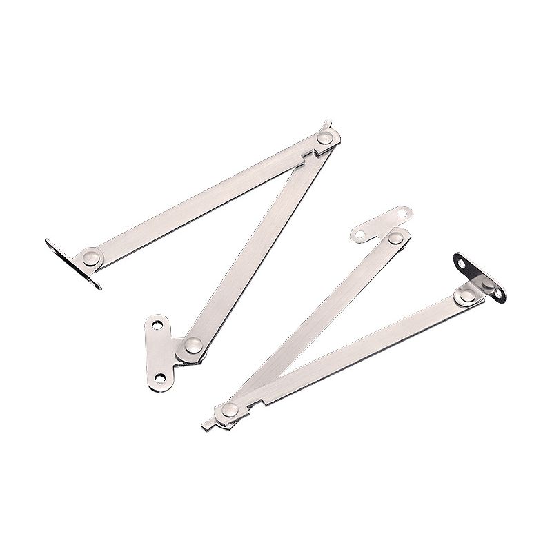 Charnière Meuble 4 Pcs Charniere Ascenseur En Metal Support Charniere Meuble Réglable Charniè Pliante Argent Pour Porte Placard Fênetre