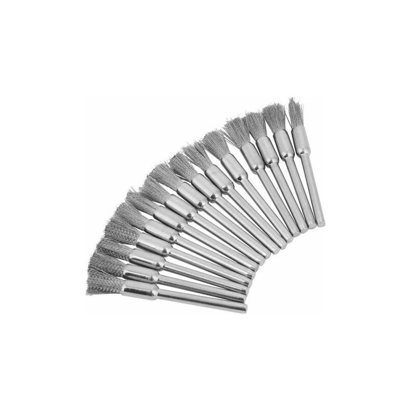 15pcs Brosse En Fil D'Acier Brosse Métallique En Acier Diamètre 3mm Outil De Polissage Pour Nettoyage De Surfaces De Métal, De Bois Et De Pierre((3 5mm) 1000 Pcs