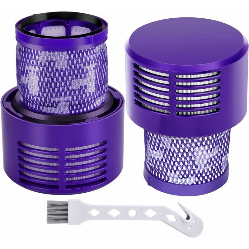 Filtre Hepa Pour Aspirateur Dyson V10 – 2 Filtres De Remplacement – Élimine 99,97 % De La Poussière – Compatible V10 Absolute Animal Motorhead - Dy-969082-01