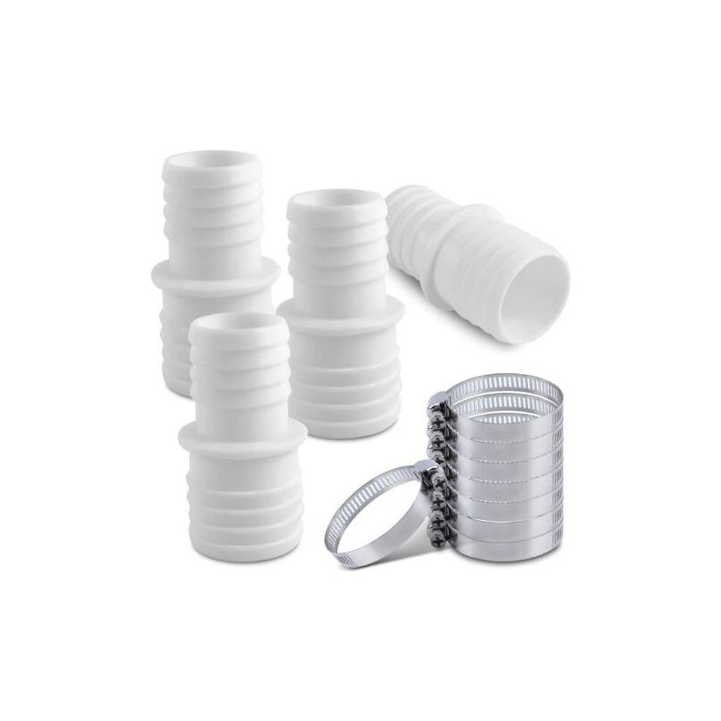 4pcs Raccord Pour Tuyau Piscine, Raccord De Tuyau Avec Colliers De Serrage, 32 Mm Vers 38 Mm Adaptateur Raccord Piscine, Adaptateur De Tuyau De Piscine, Adaptateurs De Tuyau