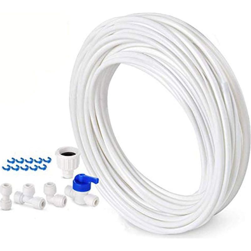 Tuyau D'Alimentation En Eau 10 M – Kit De Connexion Pour Réfrigérateur Double Porte – 6,3 Mm De Diamètre – Raccords Rapides Pour Installation Facile