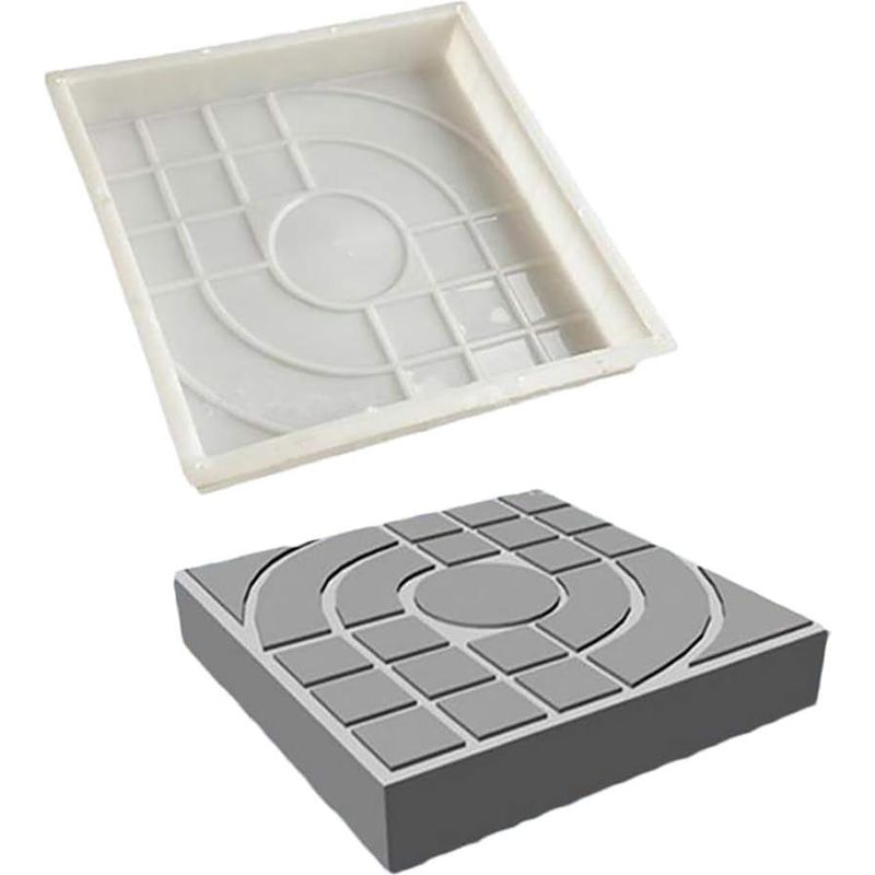 Moule À Pavés Pour Brique, Béton, Pierre, Carré, Pour Dalles, Jardin, Pelouse, Pavés, Allées, Chemins De Route, 25 X 25cm
