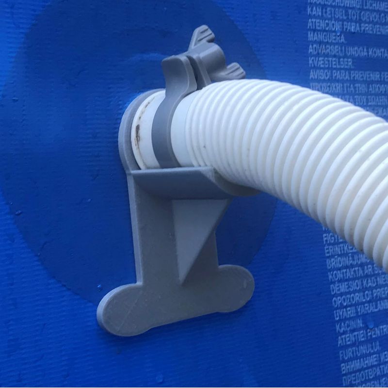 2 Ensembles Supports De Tuyaux De Piscine En Plastique Au-dessus Du Sol Supports De Tuyaux De Piscine Avec Ruban Et Attache De Câble Pinces De Tuyaux En Acier Inoxydable Pour Empêcher Le Fléchissement