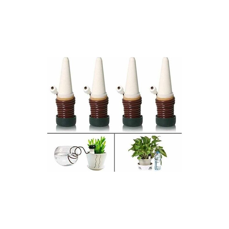 4 Pcs Irrigation Goutte À Goutte Kit,vacances En Céramique D'Arrosage Automatique Pour Plantes Pour Jardin Maison Intérieur Extérieur