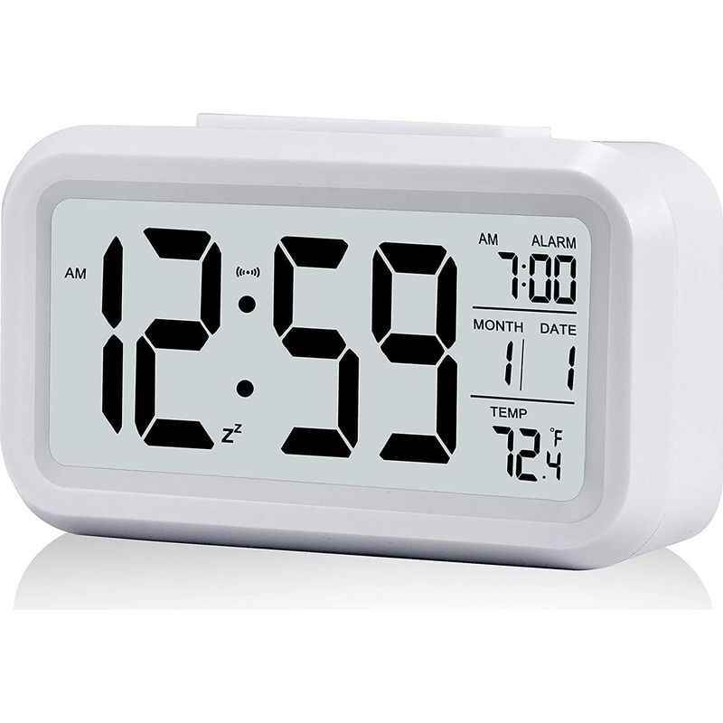 Réveil Lumineux Enfant – Grand Écran Led – Affichage Heure, Date, Température – Fonction Snooze – Alimentation À Pile
