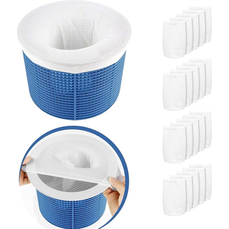 Socks, Lot De 20 Chaussettes Piscine, Réutilisable Et Super Élastique Pour Panier De , De Pompe, Piscine, Spa