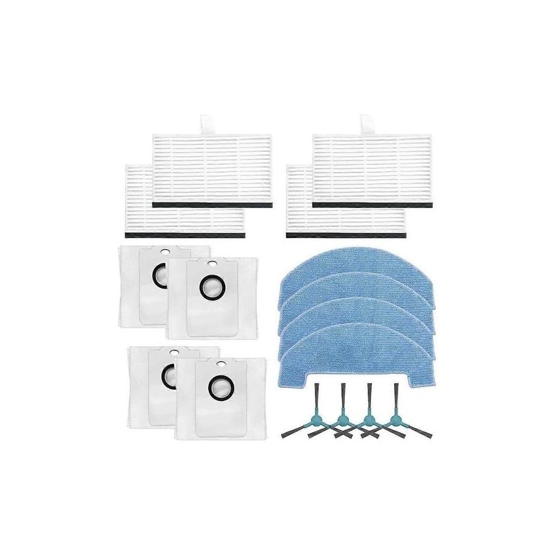 Pour Aspirateur Robot Conga 2499 Ultra Home Advanced : Brosse Latérale, Filtre Hepa, Lingette De Nettoyage Et Sacs À Poussière