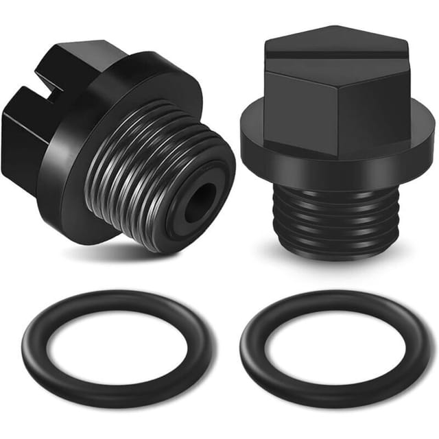 Satz Mit 2 Schwarzen Ablassstopfen Mit O-ring, Artikelnummer Spx1700fg. Exakter Ersatzstopfen Mit Dichtung Für Hayward Super Pump Powerflo Und Maxflo Poolpumpen