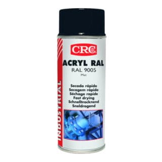CRC - 31075-AA Farbschutzlackspray acryl tiefschwarz matt ral 9005 400 ml