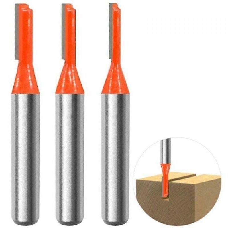 3-teiliges Set Gerader Fräser Mit 8-mm-schaft. Nutfräser, Holzbearbeitungsfräser, Holzbearbeitungswerkzeuge, 3 Mm, 4 Mm, 5 Mm Fräser Für Holzbearbeitung, Bohren Und Schnitzen.