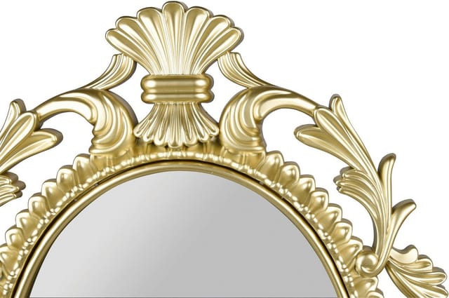Mirrors And More - Ovaler Wandspiegel trixi mit Barockrahmen in Gold 73cm groß