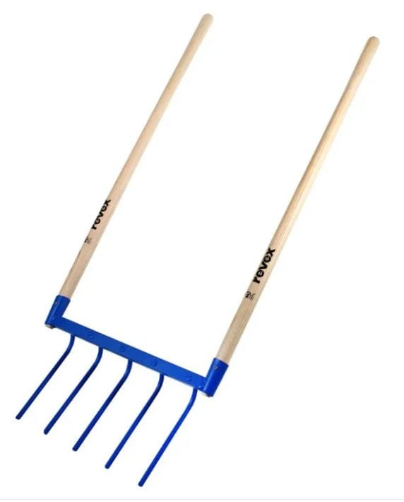 Aerifizierende Gabel 5 gebogene Revex Zinken eingepresst - 130372