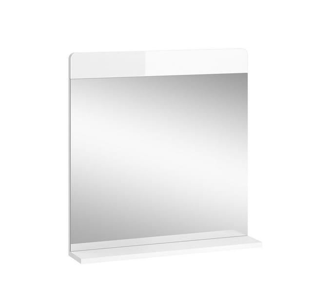 Vicco - Badezimmerspiegel Izan, Weiß Hochglanz, 60 x 62 cm
