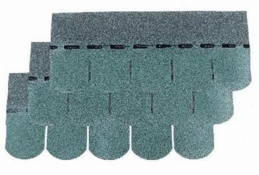 Easy Biber-Dachschindeln grün 80 x 33,6 cm Schindel Dachschindel Biberschwanz