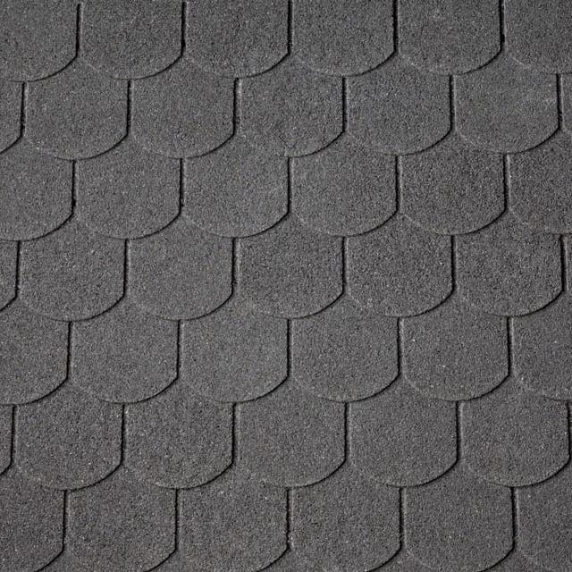 Mm_unverified_brand - Easy Biber-Dachschindeln schwarz 80 x 33,6 cm Schindel Dachschindel Biberschwanz