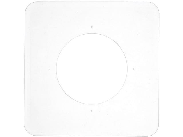 Unitec - Tapetenschoner 1-fach transparent 2x Schalterdosen & Abzweigdosen