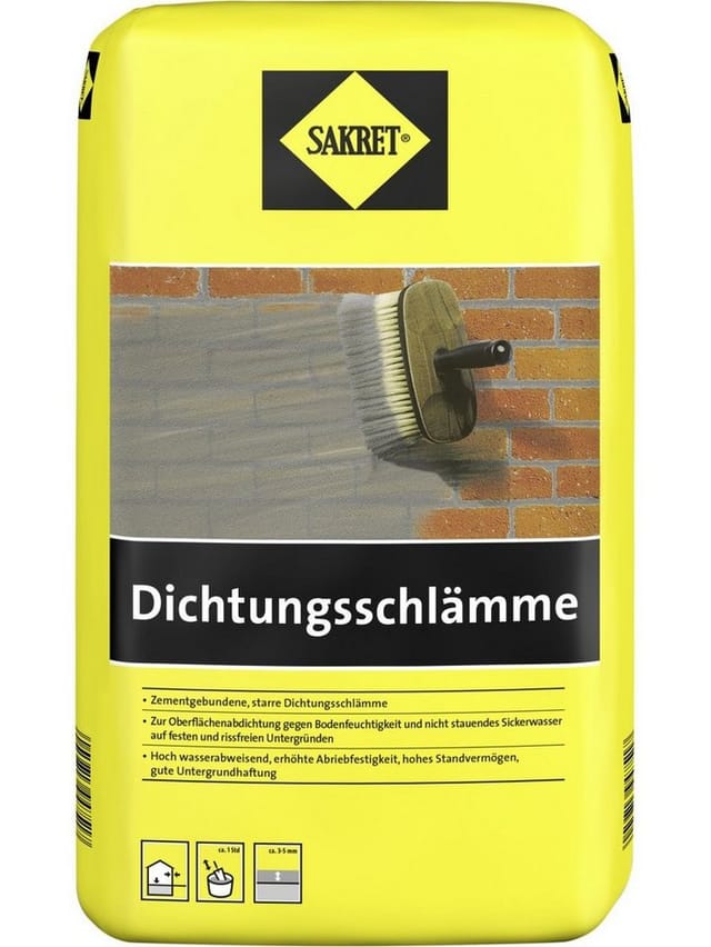 Dichtungsschlämme 10 kg Wandabdichtung - Sakret