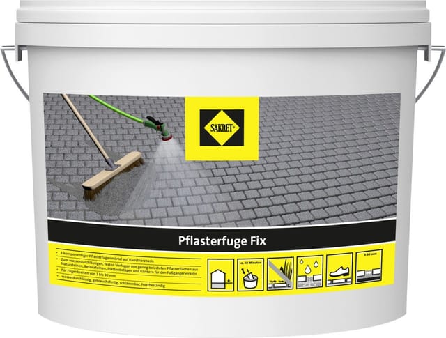 Sakret Pflasterfuge Fix anthrazit 10 kg Pflasterfugenmörtel Fugenmörtel Fuge