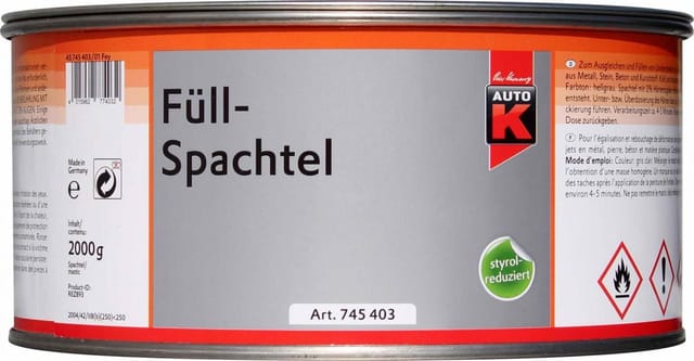 Füllspachtel 2000 g Spachtel Spachtelmasse/ohne Härter - Auto-k