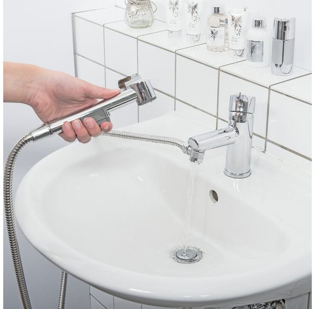 Cornat - Waschbeckenbrause 125 cm, verchromt Handbrausen & Brausehalter