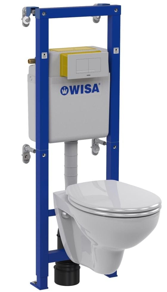 Wisa Wand-WC Komplett-Set XT No.1 inkl. Vorwandelement Wandtiefspül-WC Toilette