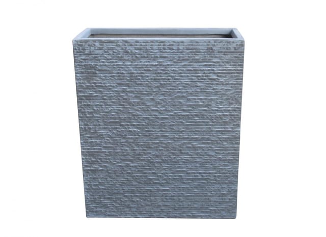 Weitere - Raumteiler Pflanzgefäß Fiberglas grau 60 x 22 x 72 cm Brick-Optik Pflanzkübel