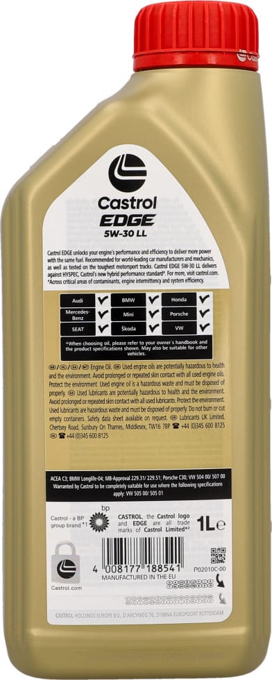 Castrol - Motoröl Edge Titanium 5W-30 Long Life Aktion 5 + 1 Liter