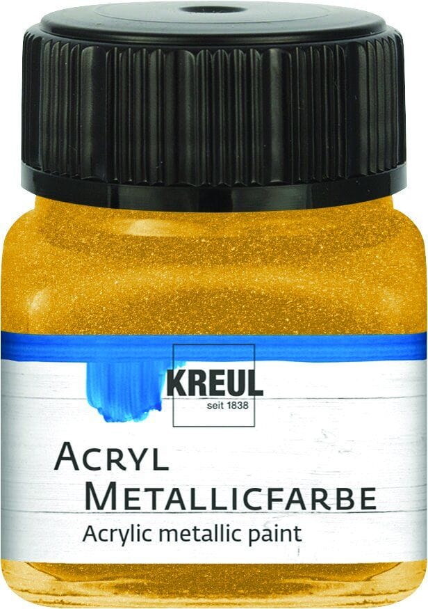 Acryl Metallicfarbe gold 20 ml Verzierfarbe - Kreul