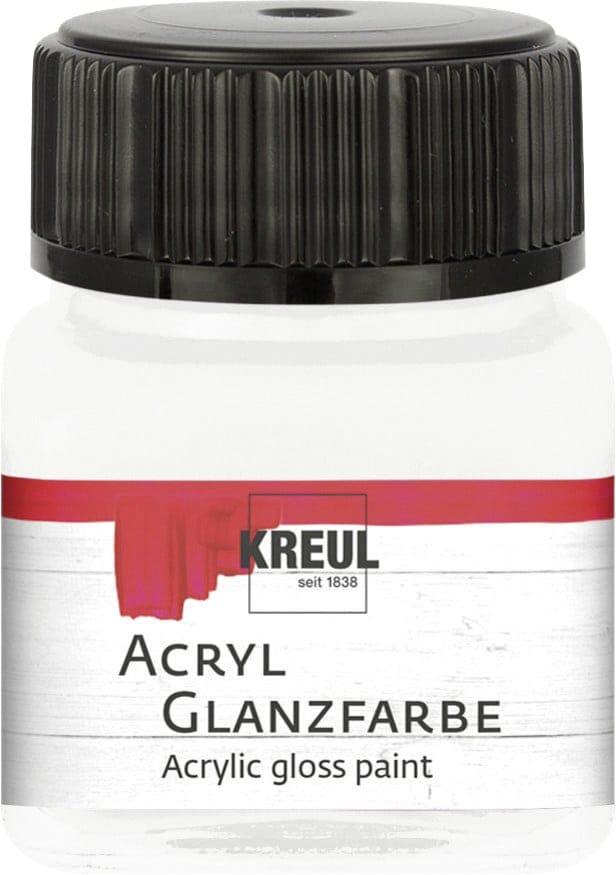 Acryl Glanzfarbe weiß 20 ml Verzierfarbe - Kreul