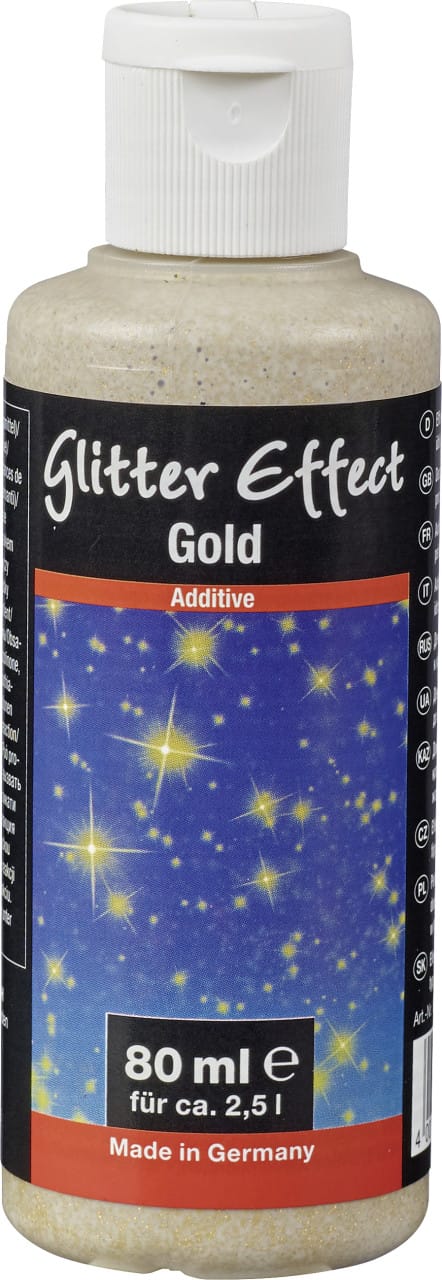 Glitter Effect Gold 80 ml Struktur- & Effektfarbe - Decotric