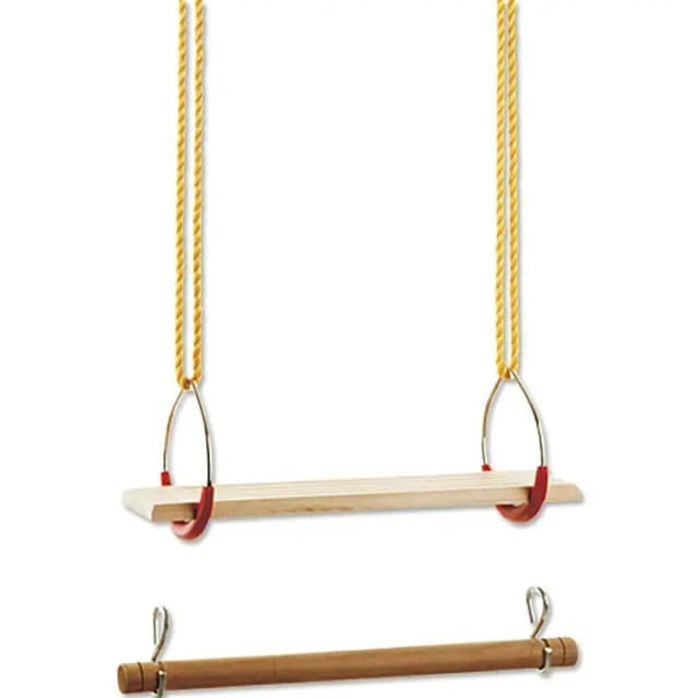 Turngeräte-Set Brettschaukel, Trapez, 2 Turnringe Schaukeln & Rutschen - Conacord