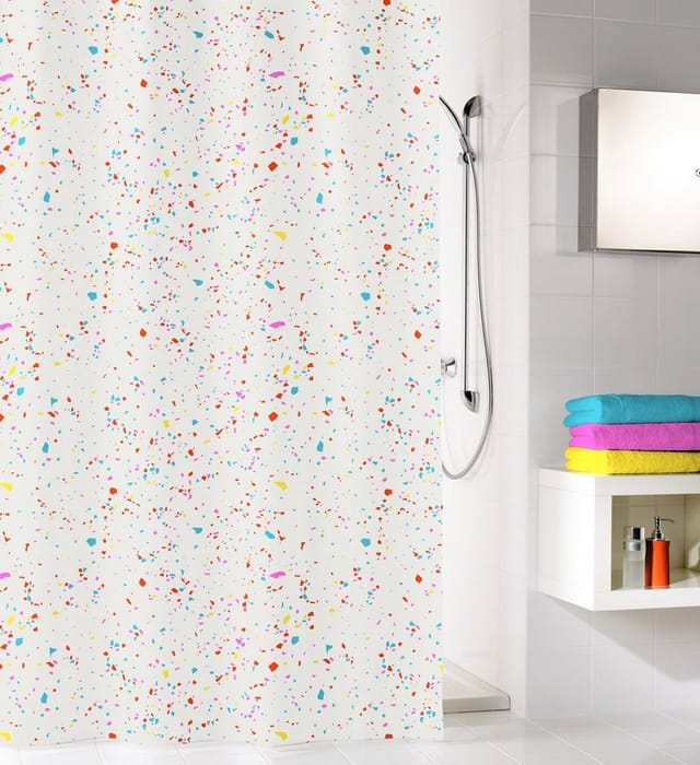 Kleine Wolke - Duschvorhang Confetti multicolor, 180 x 200 cm Duschvorhang