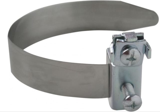 Weitere - Erdungsbandschelle 1/8 - 1 1/2, V2A, Anschluß 2,5 - 16 mm² Befestigungsschellen