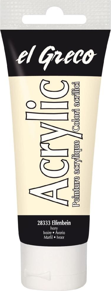 El Greco Acrylic Tube elfenbein 75 ml Künstlerfarben - Kreul
