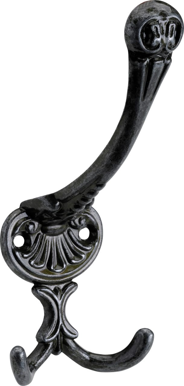 Hettich - Garderobenhaken 5,9 x 14,5 x 7,0 cm schwarz Hakenleisten & Garderobenhaken