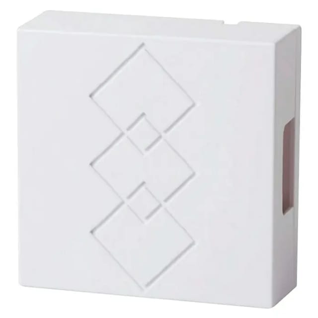 Zweiklang-Gong Lumen reinweiß 118x118x44mm Klingeltransformator 82 dB - Heidemann