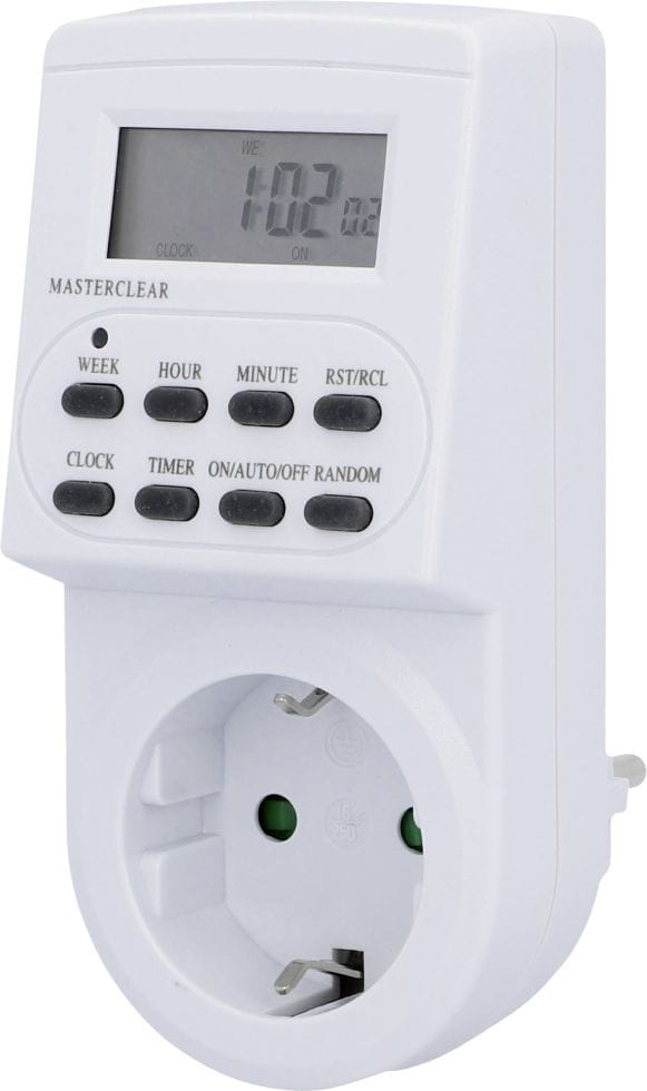 Wochenzeitschaltuhr 3.600 w digital, weiß Zeitschaltuhren