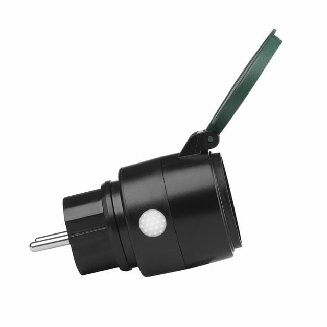 Megalight - Schutzkontakt-Stecker Smart Plug Tuya IP44 schwarz IP44 16dBm Schalter