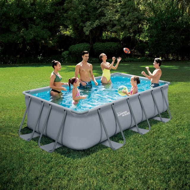 Summer Waves - Pool Elite Frame Rectangular 4 m x 2 m x 1 m Pool