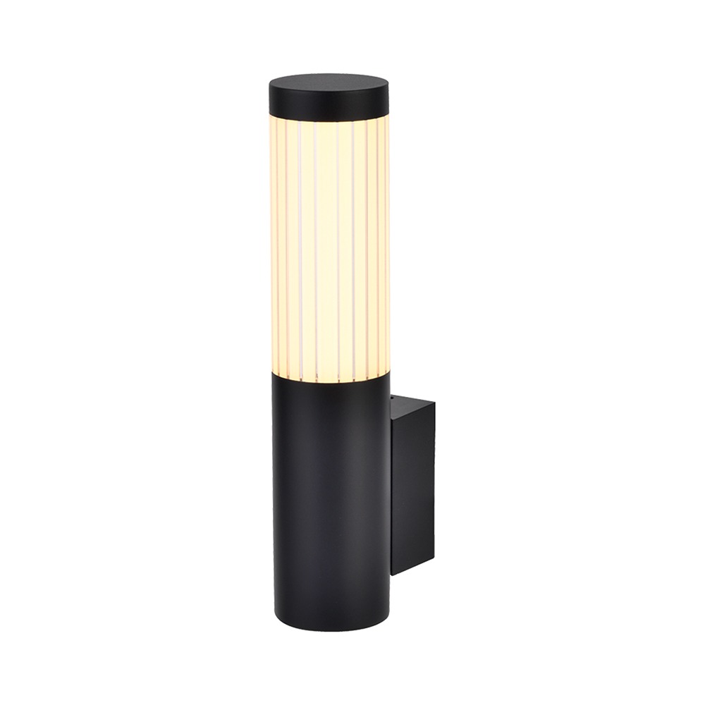 Led Außenwandleuchte Wandlampe Garten Warmweiß Schwarz Edelstahl Ip44 H 27,5 Cm